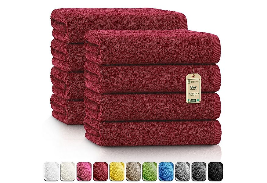 NatureMark Handtücher 8er-Sparpack Handtücher 50x100cm, 100% Baumwolle (8-S günstig online kaufen