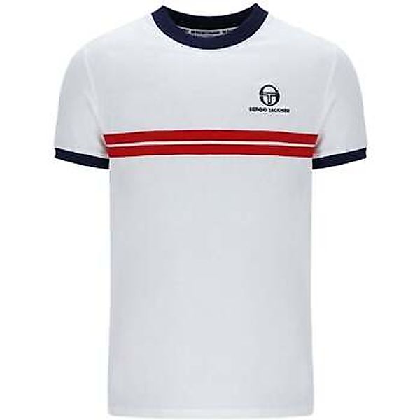 Sergio Tacchini  T-Shirts & Poloshirts Super MK2 T-Shirt White/Adrenaline R günstig online kaufen