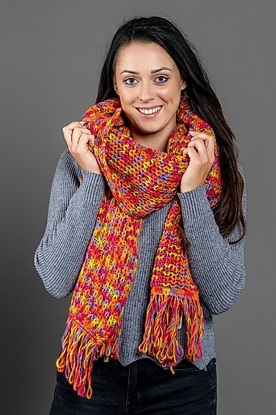 COLLEZIONE ALESSANDRO Wollschal "Becky" 1 Stk. tlg. kuschelweich, mit Frans günstig online kaufen