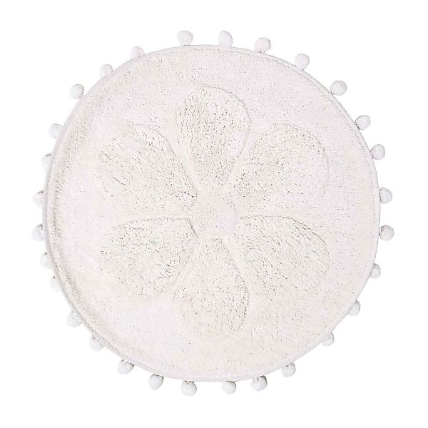 Homescapes Badematte Runde Badematte Blume, 60 günstig online kaufen
