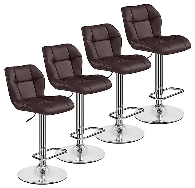 Yaheetech Barhocker 360° Drehbare Hocker mit Fußstütze (4 St), 1/2/4/6er-Se günstig online kaufen