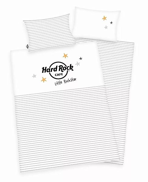 Hard Rock Cafe Babybettwäsche Kinderbettwäsche Little Rockstar 100x135 / 40 günstig online kaufen