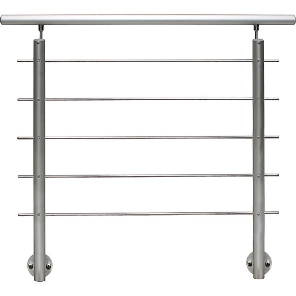 Treba Geländer-Set AB5 Seitliche Montage 150 cm Aluminium Eloxiert günstig online kaufen