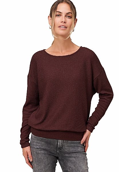 Zero Kurzarmshirt "zero Damen Jerseyshirt strukturiert langarm", (1 tlg.), günstig online kaufen