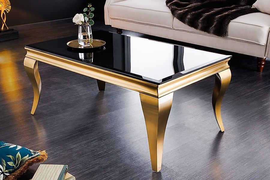 riess-ambiente Couchtisch MODERN BAROCK 100cm schwarz / gold (Einzelartikel günstig online kaufen