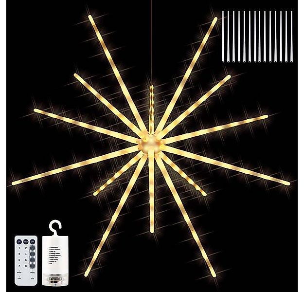 Rosnek LED-Lichterkette Meteor Feuerwerk Lichter,Wasserdicht,Batterie,Weihn günstig online kaufen