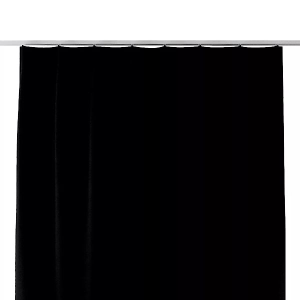 Vorhang mit flämischen 1-er Falten, schwarz, Crema (179-11) günstig online kaufen