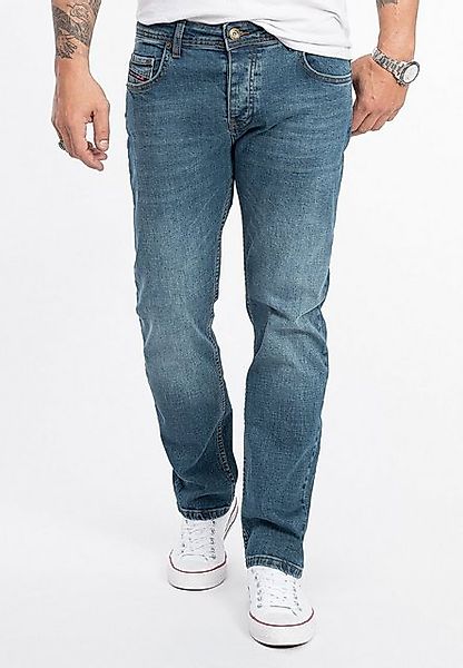 Rock Creek Regular-fit-Jeans Herren Jeans Stonewashed günstig online kaufen