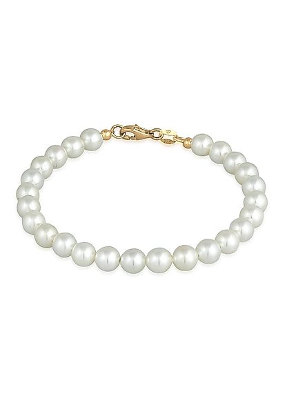 Elli Perlenarmband Zeitlos aus Muschelkernperlen 925 günstig online kaufen