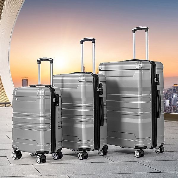 Flieks Hartschalen-Trolley, 4 Rollen, Trolleyset Handgepäck günstig online kaufen