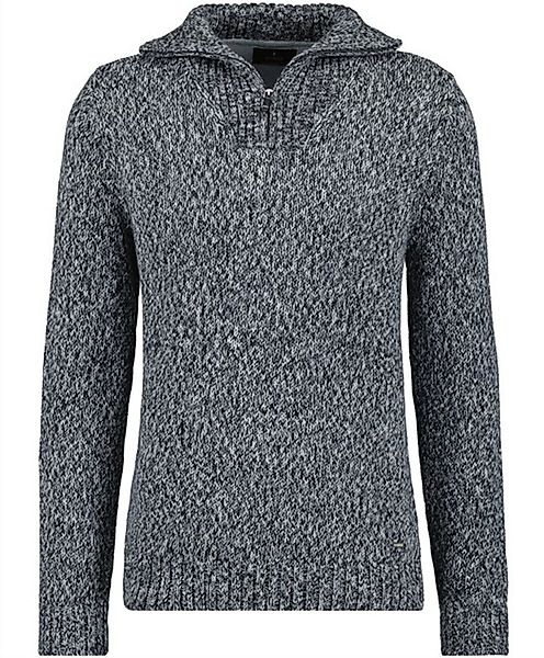 RAGMAN V-Ausschnitt-Pullover Tweed mit Troyer und günstig online kaufen