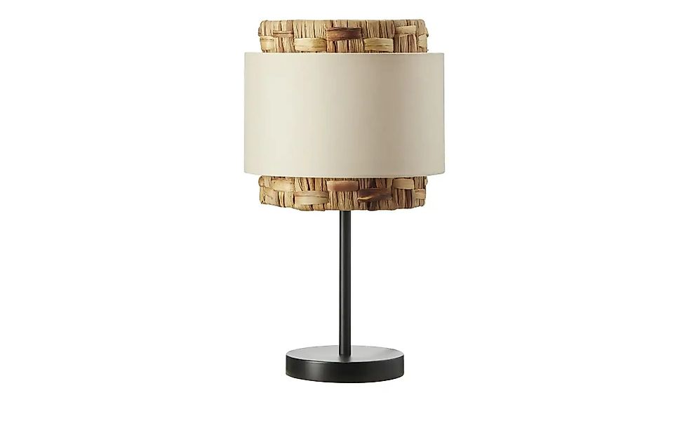 Brilliant Tischleuchte Waterlilly 45 cm Schwarz und Natur günstig online kaufen