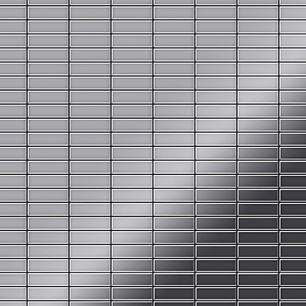 ALLOY Mosaik Fliese Massiv Metall Edelstahl Marine Hochglanz Grau 1,6mm Cab günstig online kaufen