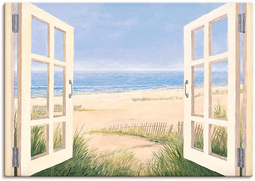 Artland Wandbild "Fensterblick Frühlingsmorgen" Fensterblick 1 Stk. tlg. au günstig online kaufen