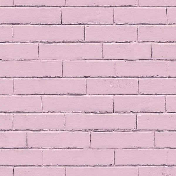 Good Vibes Tapete Brick Wall Rosa günstig online kaufen
