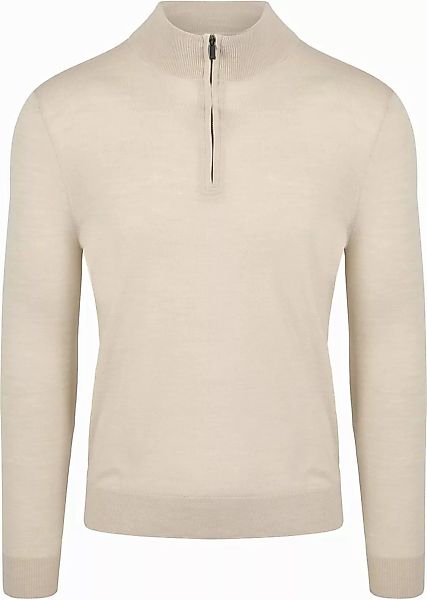 Suitable Merino Half Zip Pullover Ecru - Größe XXL günstig online kaufen