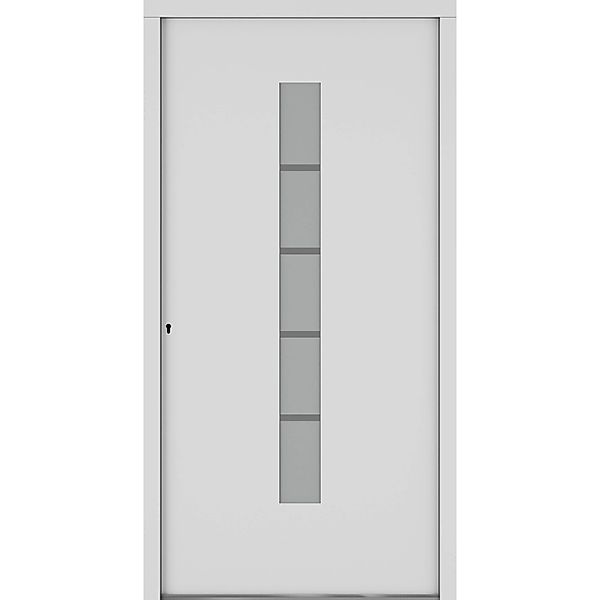 Roro Haustür OAE 1202 Aluverbund Weiß 100 cm x 210 cm DIN L günstig online kaufen