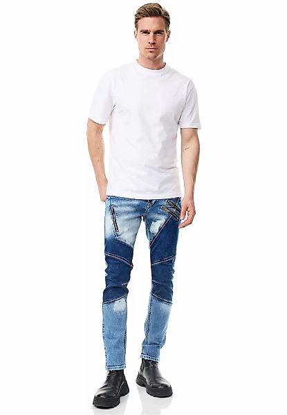 Rusty Neal Straight-Jeans "URUMA", mit trendigen Zierelementen günstig online kaufen