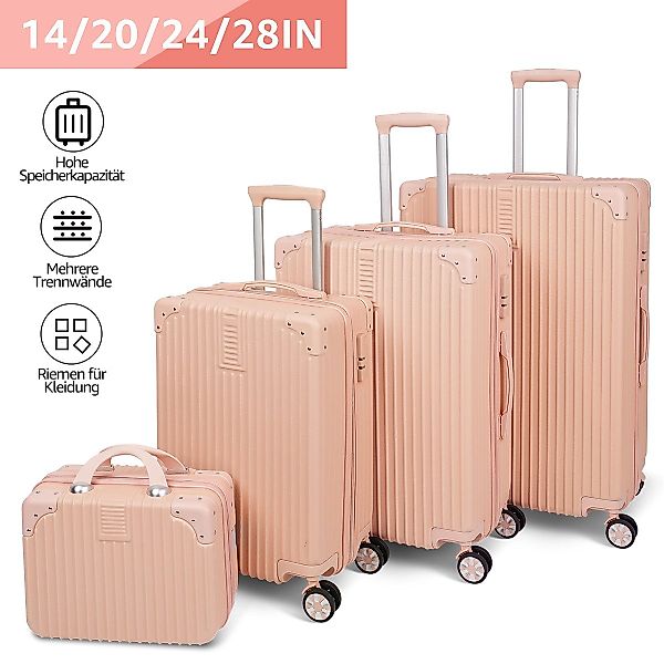 NULSTA Trolleyset Kofferset, 4 Rollen, (4 günstig online kaufen