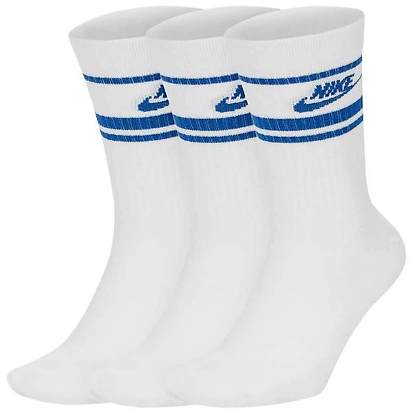 Nike Sportswear Crew Essential Stripe Socken EU 46-50 White / Game Royal / günstig online kaufen