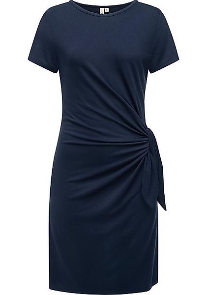 Ragwear Shirtkleid Knotta Kurzarm Sommerkleid mit seitlichem Bindeband günstig online kaufen