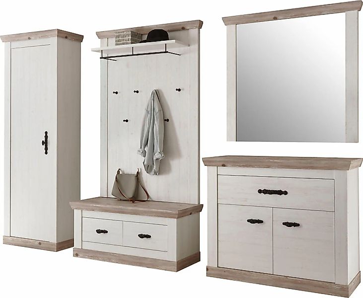 Home affaire Garderoben-Set "Florenz" 6 tlg. mit Kissen, 5 Stk. tlg. günstig online kaufen