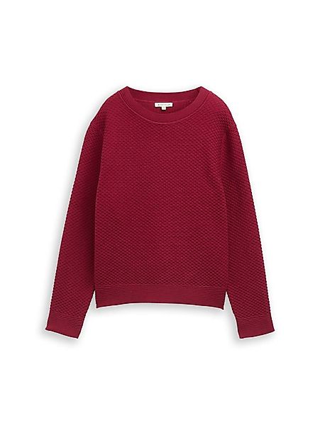TOM TAILOR Rundhalspullover Cloud Knit Strukturierter günstig online kaufen