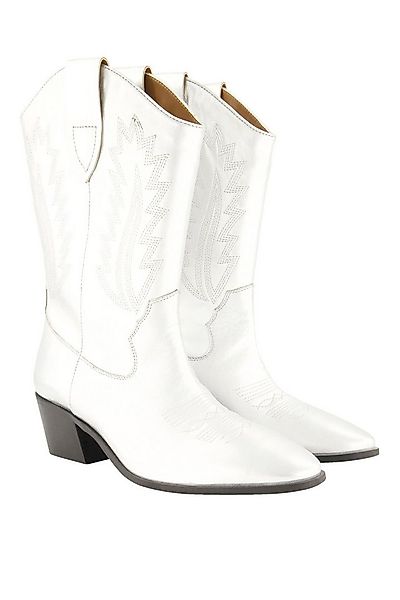 Ulla Popken Leder-Cowboystiefel XL-Schaft Metallic-Optik Stiefel günstig online kaufen
