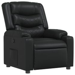 vidaXL Sessel Relaxsessel Schwarz Kunstleder (1-St) günstig online kaufen