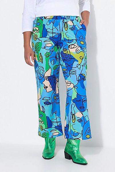 Angel of Style Schlupfhose Hose gerades Bein Gesichter-Muster Elastikbund günstig online kaufen