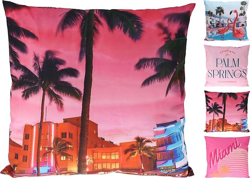 KISSEN ca. 45 x 45 cm 1 Stück 4 Sorten unsortiert Polyester Mehrfarbig günstig online kaufen