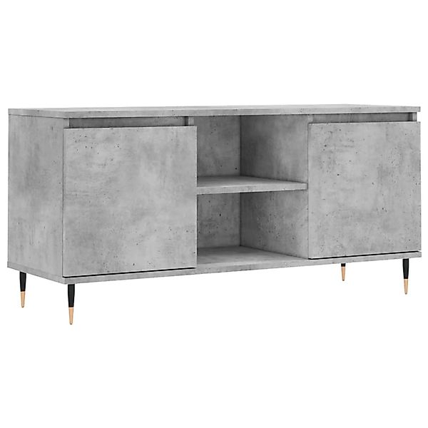 VidaXL TV-Schrank Betongrau 104x35x50 cm Holzwerkstoff  Modell 2 günstig online kaufen
