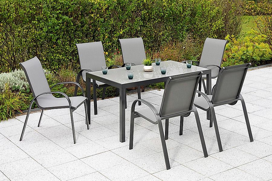 MERXX Garten-Essgruppe Amalfi, (Set, 7-tlg), 6 günstig online kaufen