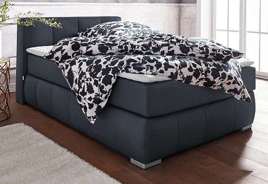 Home affaire Boxspringbett "Chelles" inkl. Topper, in XXL- Überlänge 220 cm günstig online kaufen