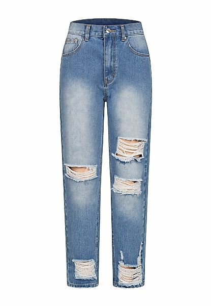 CLOUD 5IVE Bequeme Jeans "CLOUD 5IVE High-Waist Boyfriend Destroyed Jeans H günstig online kaufen