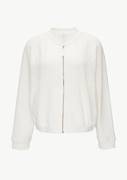 s.Oliver Sweatshirt Strukturierte Blouson mit Fledermausärmeln günstig online kaufen
