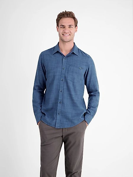 LERROS Langarmhemd "LERROS Herrenhemd, Fancy-Twill" günstig online kaufen