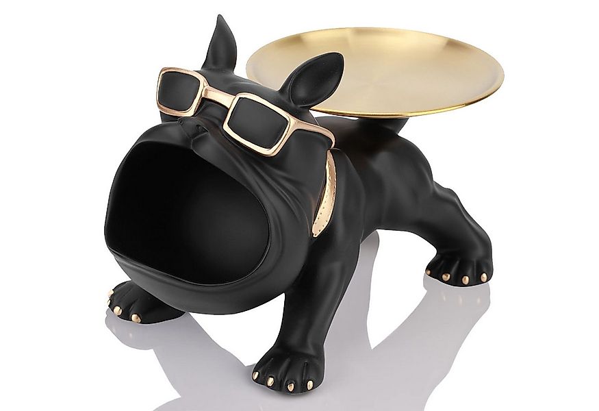 BlingBin Tierfigur Bulldogge Tablett Deko, Schlüssel Aufbewahrungsbox, Hund günstig online kaufen