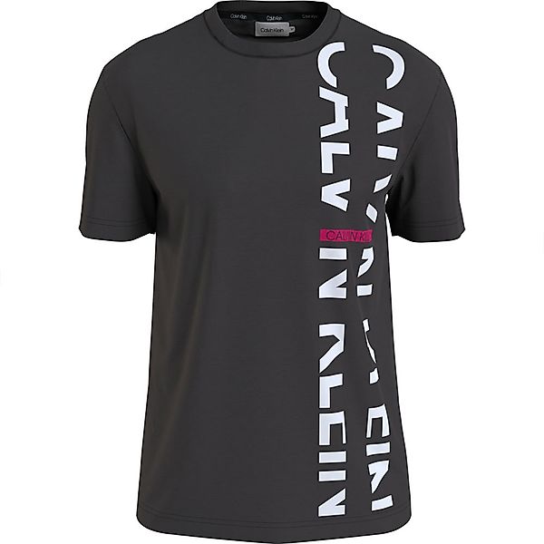 Calvin Klein Vertical Split Logo Kurzärmeliges T-shirt S Ck Black günstig online kaufen