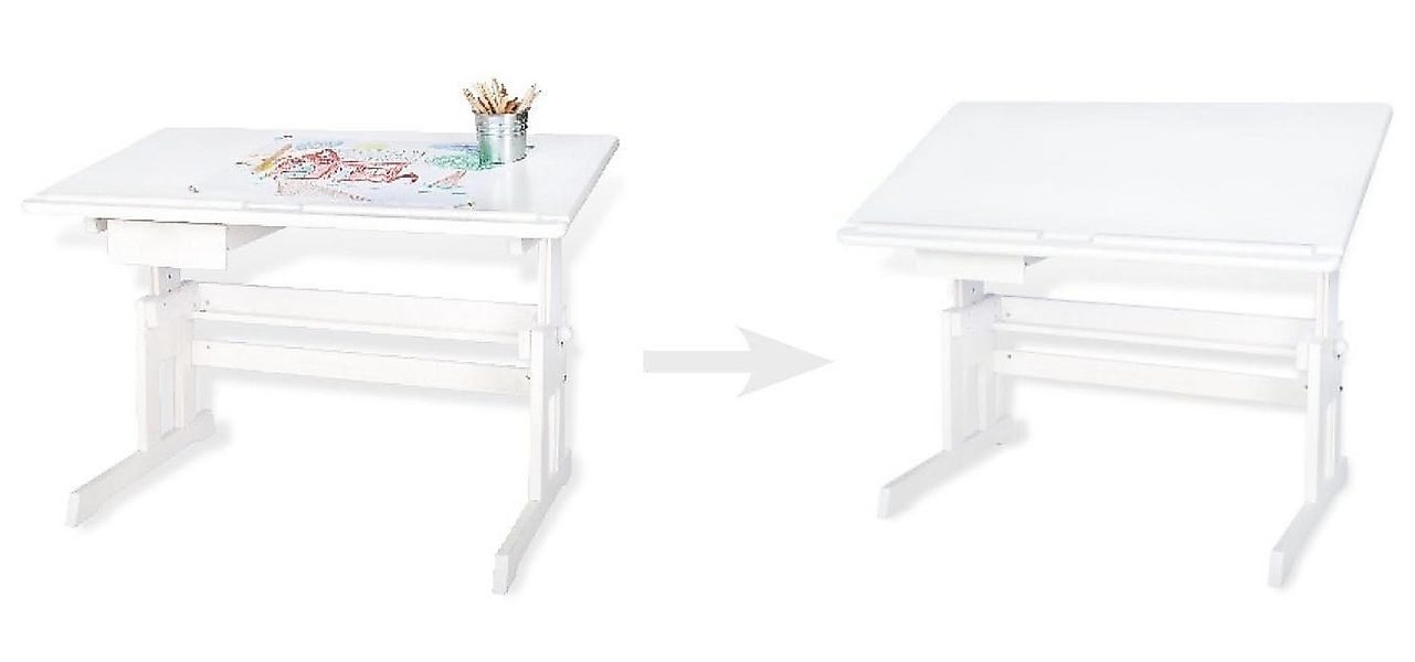 Pinolino® Kinderschreibtisch Lena, weiß, Made in Europe günstig online kaufen