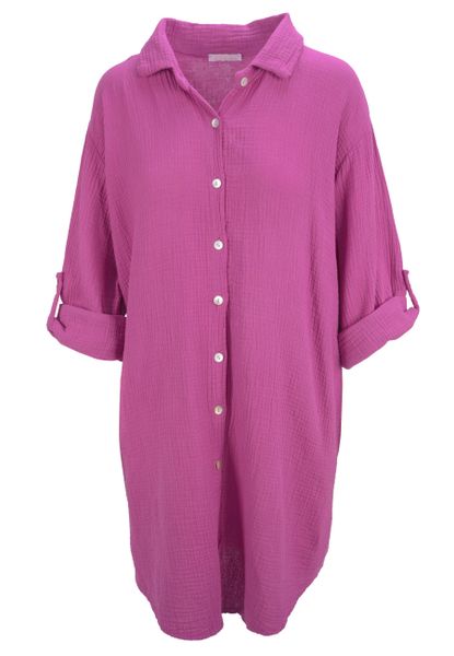 Seasons of April Hemdbluse Oversized Musselinbluse günstig online kaufen