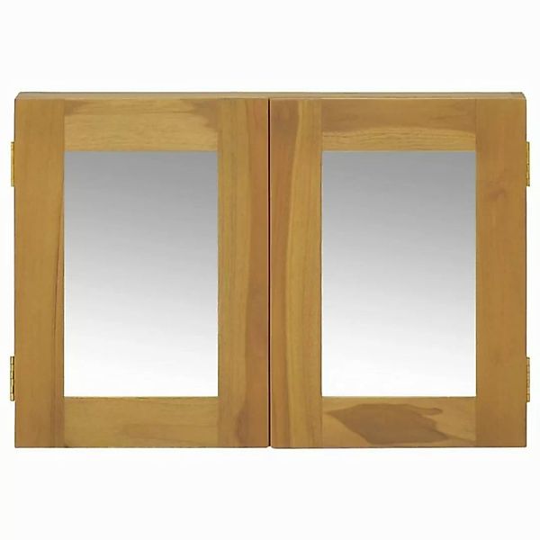 vidaXL Spiegelschrank Badspiegel Spiegelschrank 60x10x40 cm Massivholz Teak günstig online kaufen