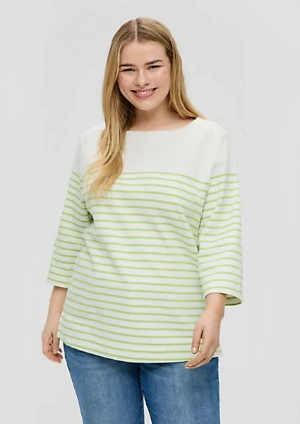 s.Oliver Sweatshirt Sweatshirt mit 3/4-Ärmeln günstig online kaufen