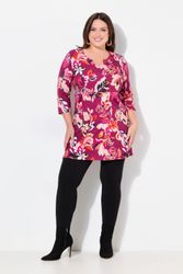 Ulla Popken Longshirt Longshirt Blüten A-Linie günstig online kaufen