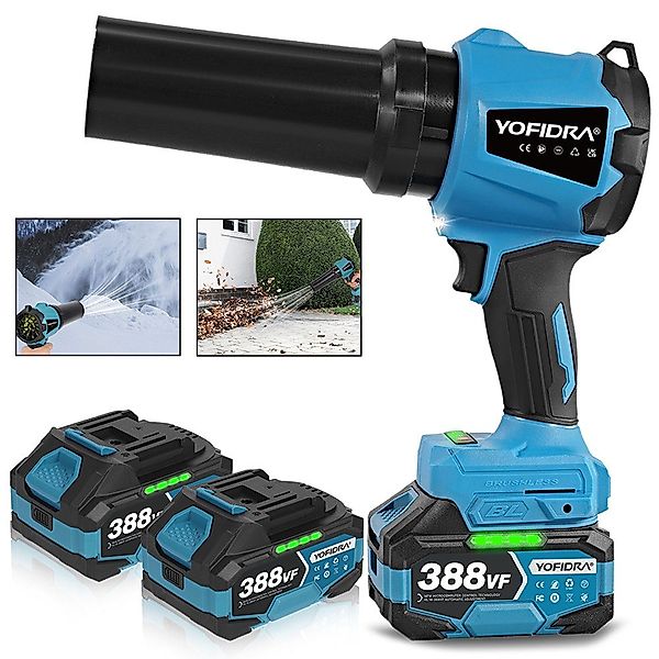 Yofidra Akku-Gebläse Bürstenloses Laubbläser 300 m/s günstig online kaufen