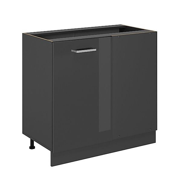 Vicco Eckunterschrank R-Line, Anthrazit Hochglanz/Anthrazit, 86 günstig online kaufen