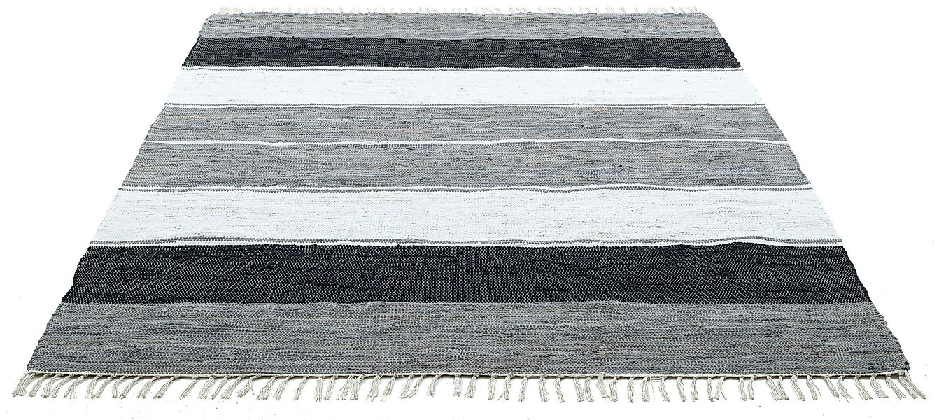 THEKO Teppich »Happy Cotton Fleckerl, handgewebt«, rechteckig, 5 mm Höhe, F günstig online kaufen