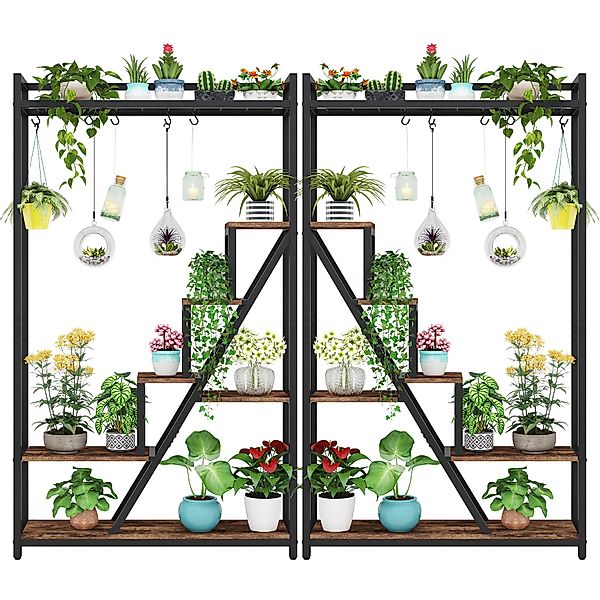 Tribesigns Blumenständer 180cm hoher Pflanzenständer, 7-stöckiges günstig online kaufen