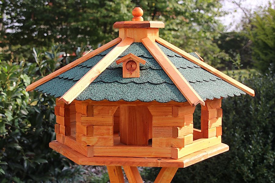 Holzdekoladen Vogelhaus XXL Vogelhaus mit Ständer günstig online kaufen