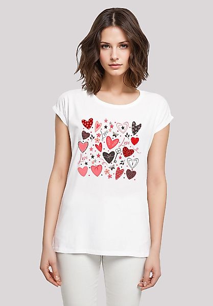 F4NT4STIC T-Shirt "Cute Herzen Variety Valentinstag" Premium Qualität günstig online kaufen
